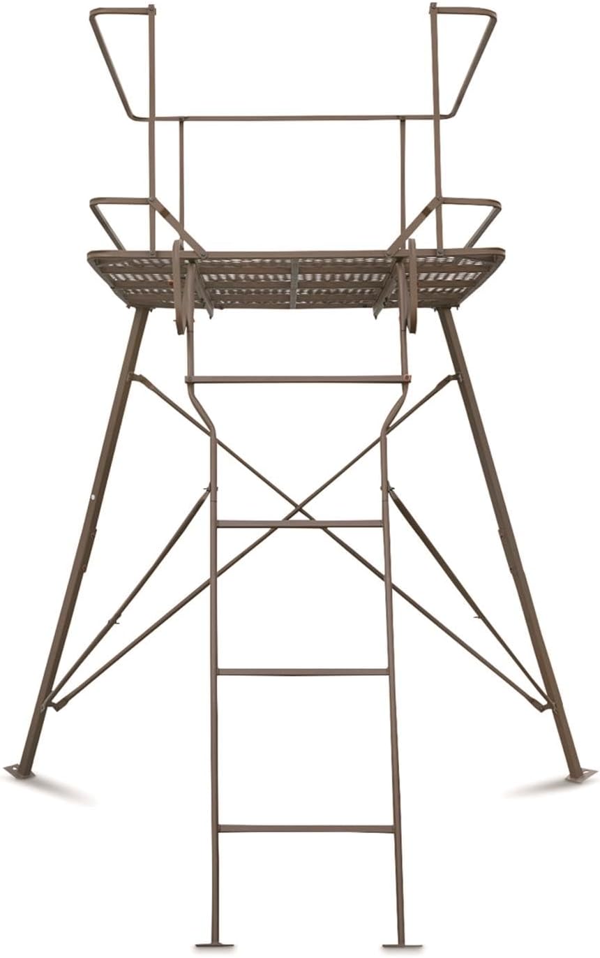 6-Foot Elevated Hunting Blind Tower Stand – 2-Man Tripod Deer Blind with 4x4 Platform | Durable Outdoor Hunting Gear & Accessories