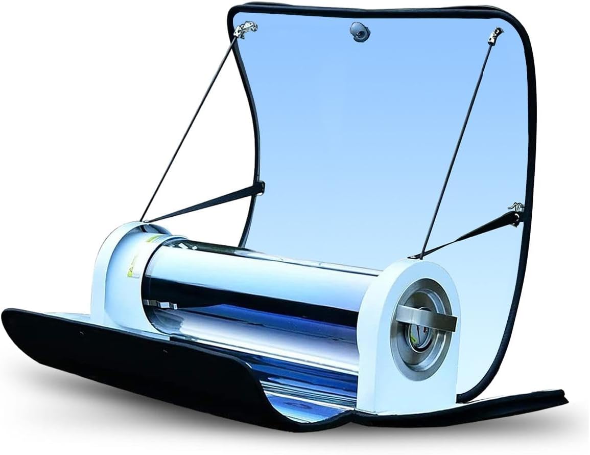 Portable Solar Oven – 4.5L Large Capacity Solar Cooker with Thermometer – Outdoor Camping Stove for Backpacking, Hiking, and Off-Grid Cooking (Serves 2-3 People)