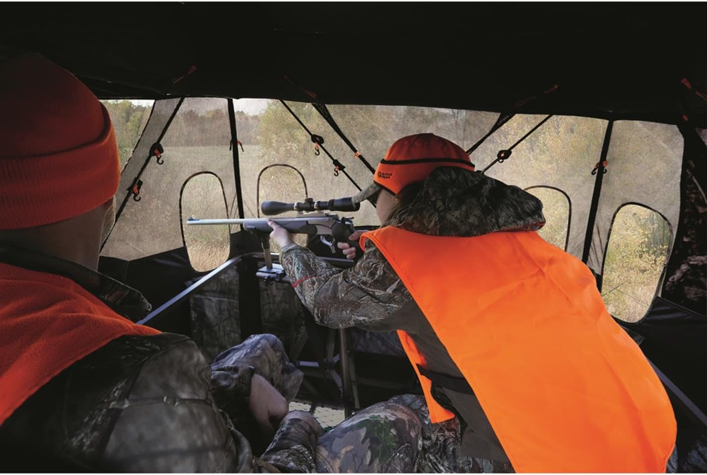 6-Foot Elevated Hunting Blind Tower Stand – 2-Man Tripod Deer Blind with 4x4 Platform | Durable Outdoor Hunting Gear & Accessories