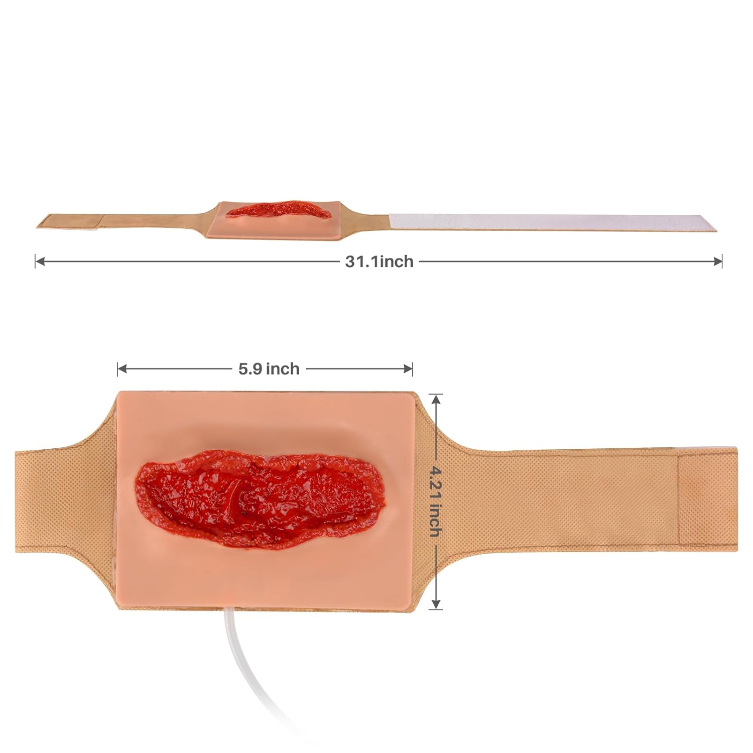 Wearable Thigh Laceration Training Kit – Stop the Bleed Hemostasis and First Aid Education Tool