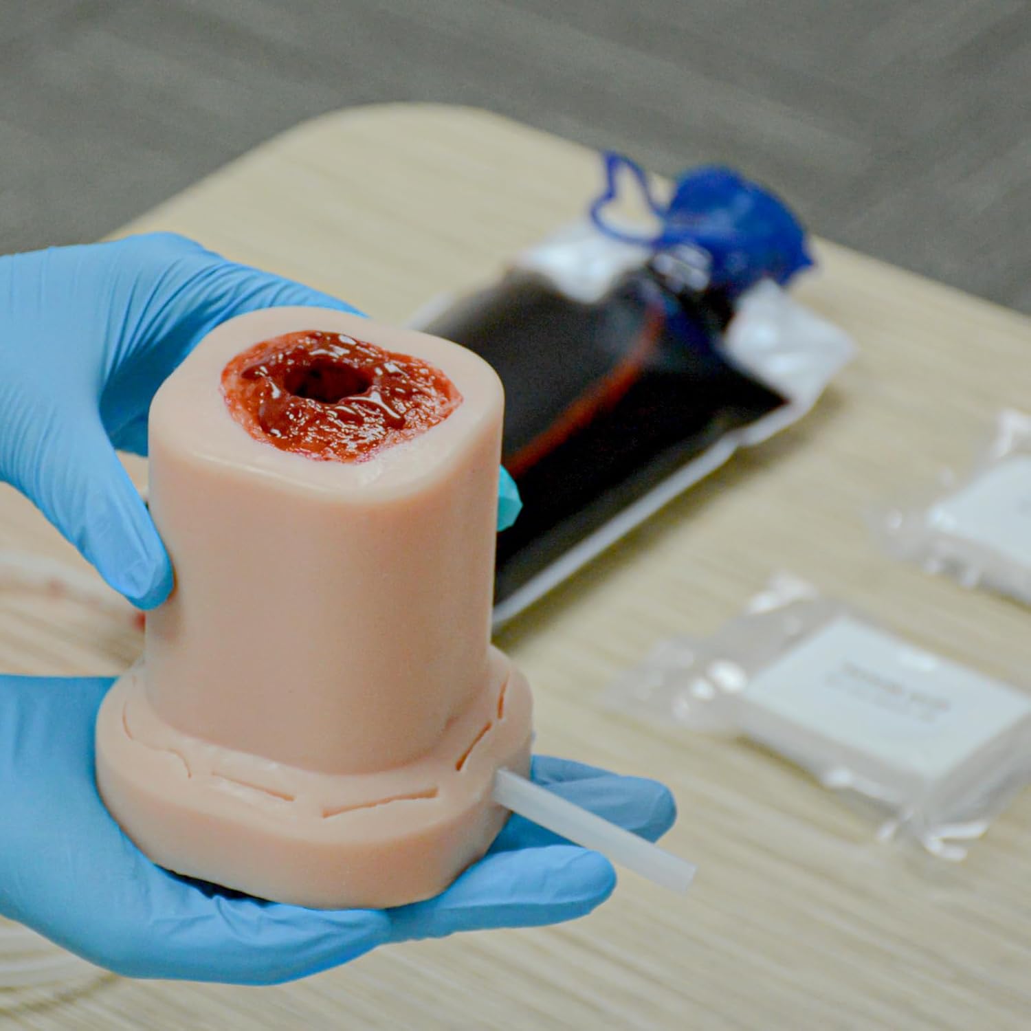 Gunshot Wound Packing Trainer Kit – Stop the Bleed & Bleed Control Training Kit for Medical Classes with Carrying Bag