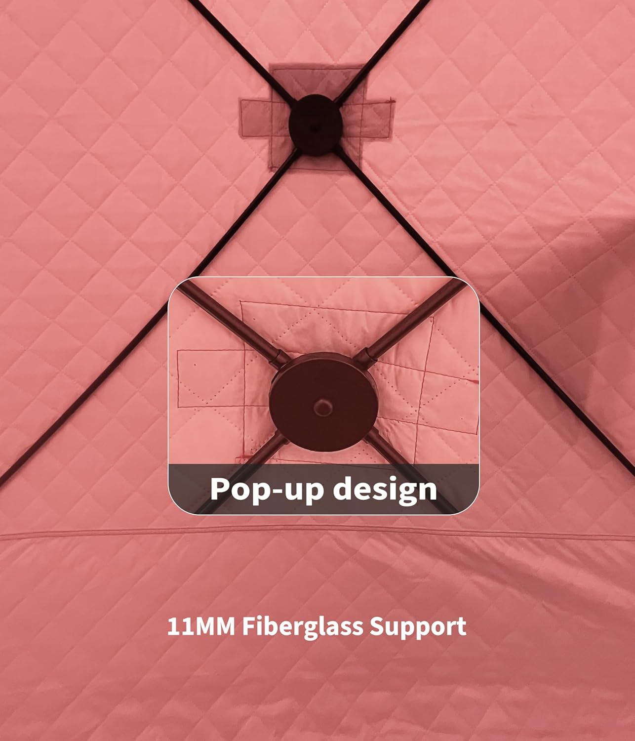 Insulated Pop-Up Ice Fishing Tent Shelter – Portable Hub-Style Ice Shanty, Windproof & Thermal Warm Design | Multi-Size Ice Shelter for 1–8 Person Ice Fishing