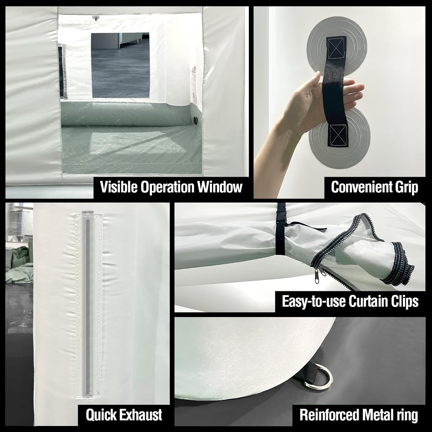 13x10x8FT Inflatable Paint Booth Tent with 550W Blower & Air Filtration System – Portable Spray Booth for Car, Truck, Motorcycle, and Furniture Painting