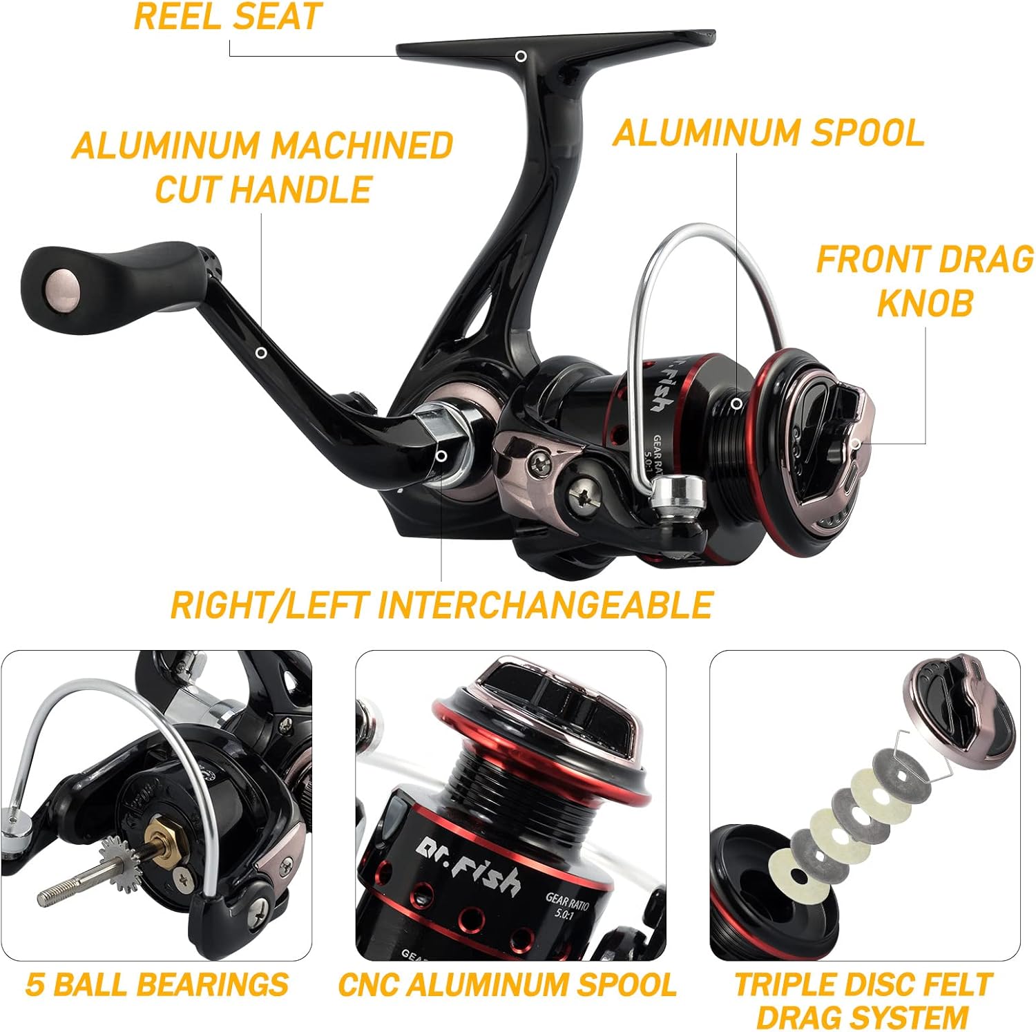 Ice Fishing Rod and Reel Combo, Ice Fishing Gear Pole Ice Fishing Reel Equipment Set Ice Fishing Backpack Chair Ice Jigs Lures Ice Fishing Accessories