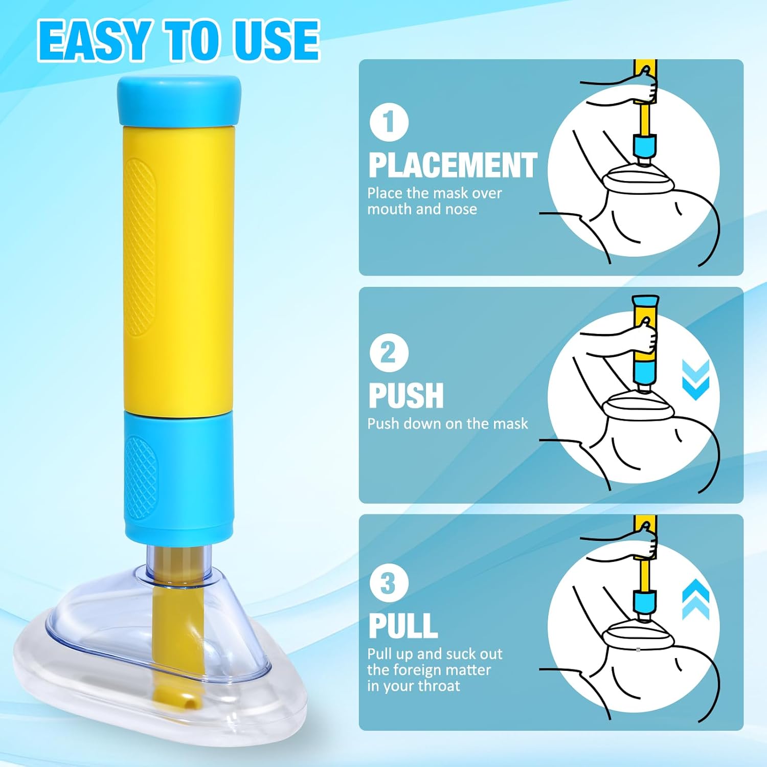 Anti-Choking Device for Adults and Children – Portable Emergency Airway Rescue Tool for Home, School, and Travel