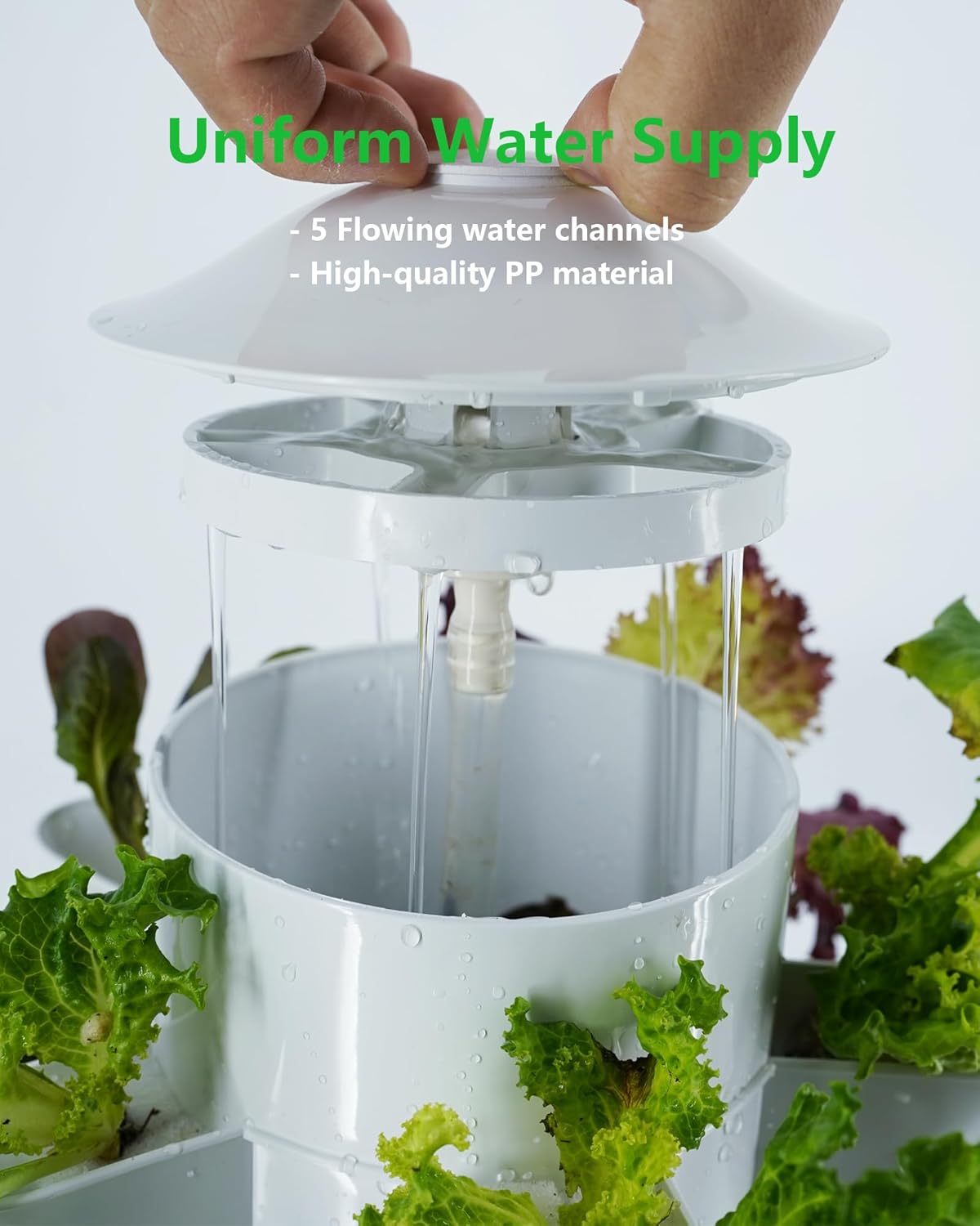 Hydroponic Tower Garden System – 45-Pod Vertical Indoor Planter with Water Circulation & Auto Timer for Growing Herbs, Vegetables & Houseplants – Ideal for Home, Patio, or Greenhouse