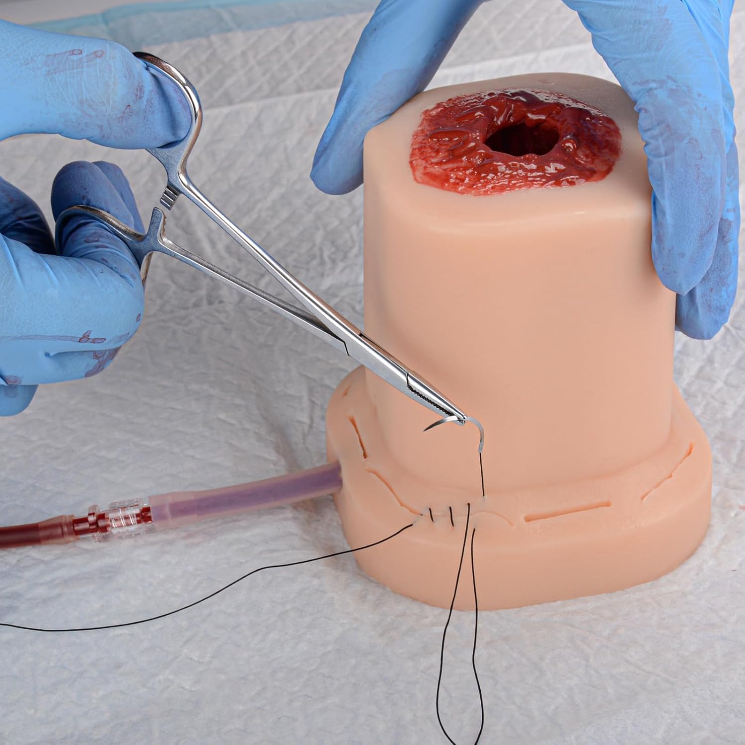 Gunshot Wound Packing Trainer Kit – Stop the Bleed & Bleed Control Training Kit for Medical Classes with Carrying Bag
