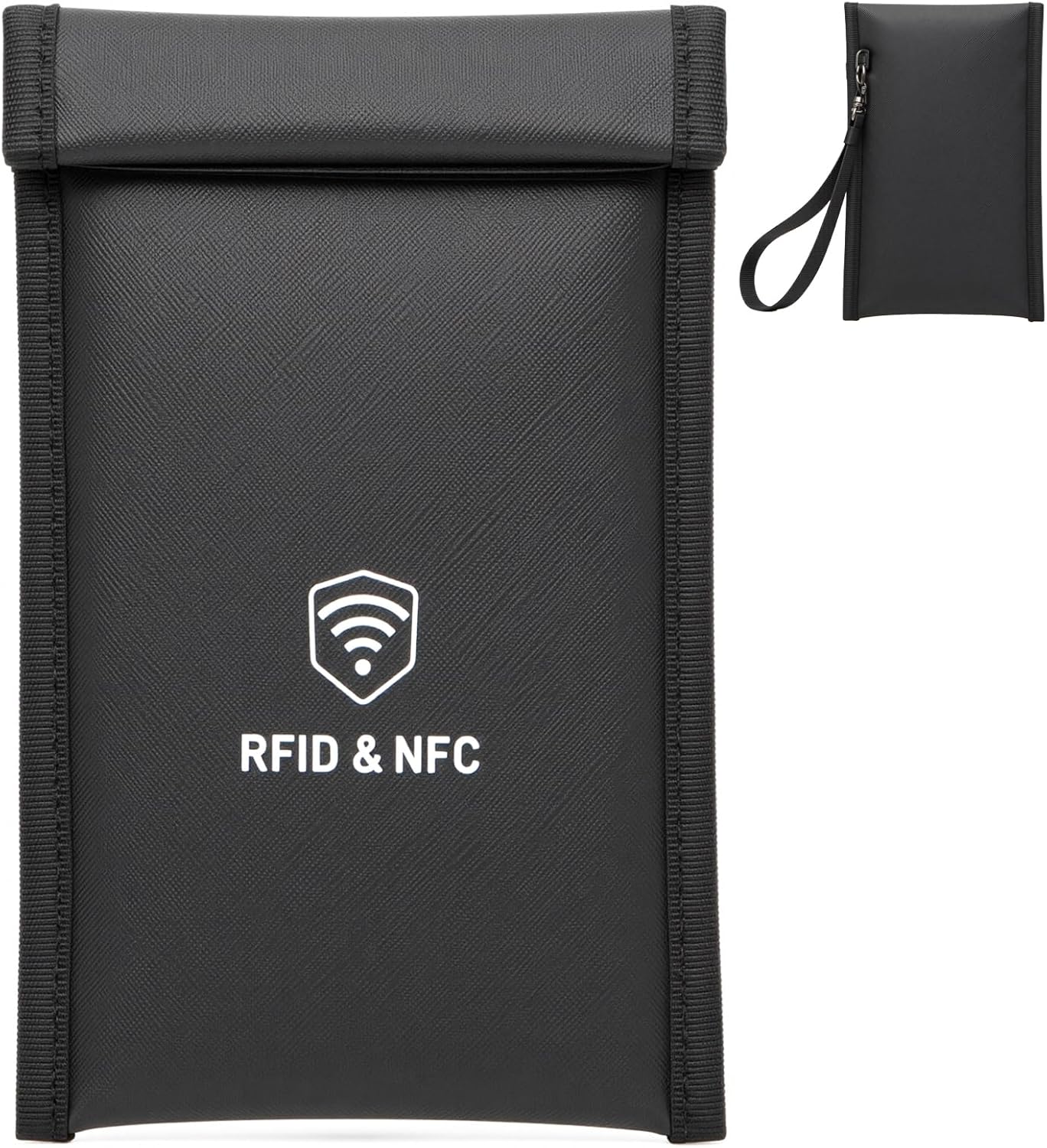 Faraday Bag for Phone β Blocks 5G, Bluetooth, WiFi, GPS & RFID | Fireproof, Waterproof, Detachable Wrist Strap
