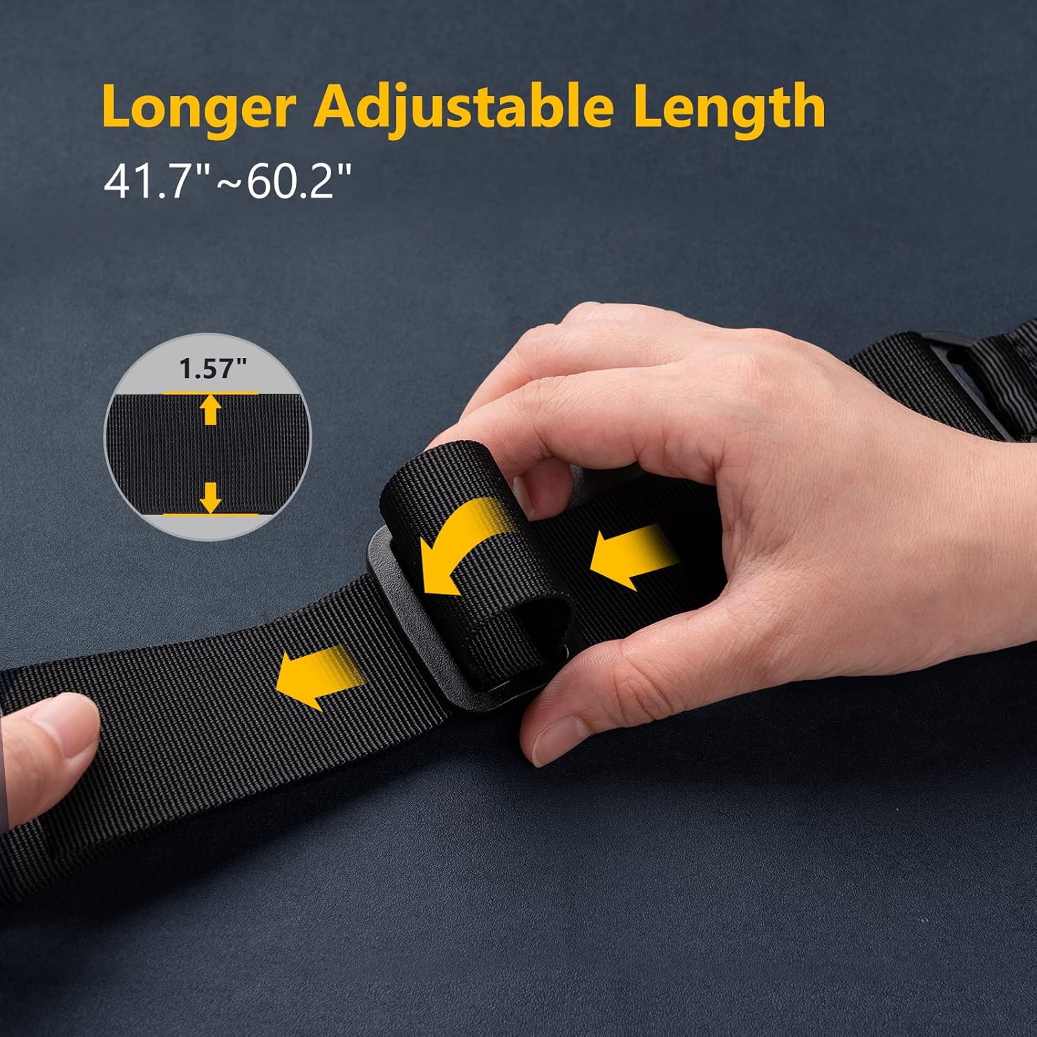 Adjustable Two-Point Rifle Sling with Swivels – Tactical Gun Sling with 2 Sling Swivels for M-LOK / M-Rail | Durable Shooting & Hunting Sling