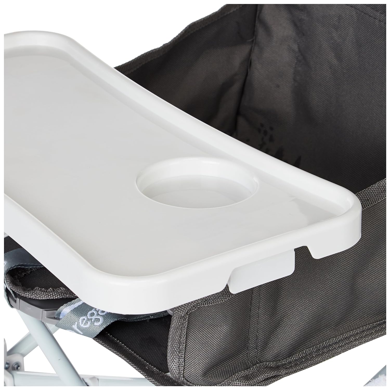 2-in-1 Portable Travel Booster Seat & Activity Chair, Bonus Kit Includes, Oversized Removable Tray with Cup Holder, Gray