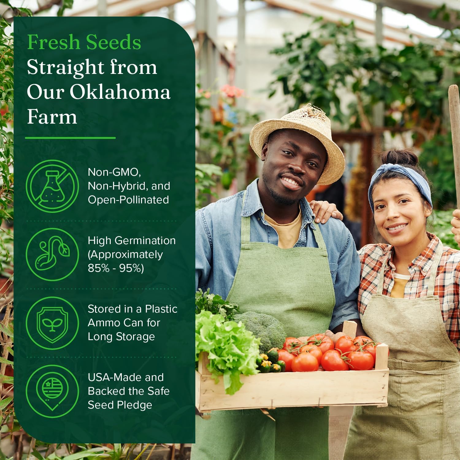 Ultimate Heirloom Seed Vault – 144 Non-GMO Heirloom Seed Varieties in Airtight Ammo Can, 23,000 Survival Seeds for Vegetables, Fruits, & Herbs – Premium Emergency & Prepper Supplies