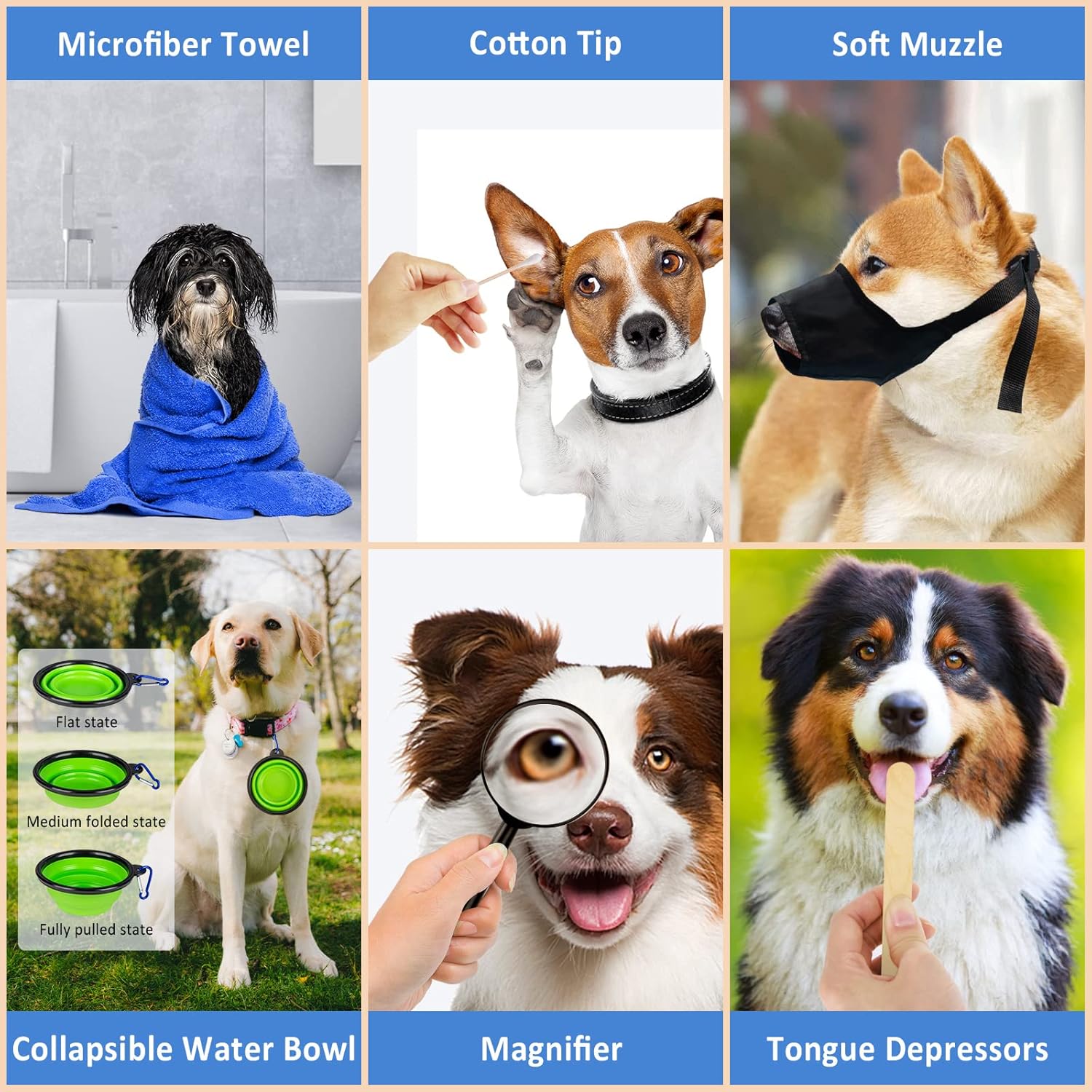 Pet First Aid Kit for Dogs and Cats - Pet Emergency Kit for Traveling Home