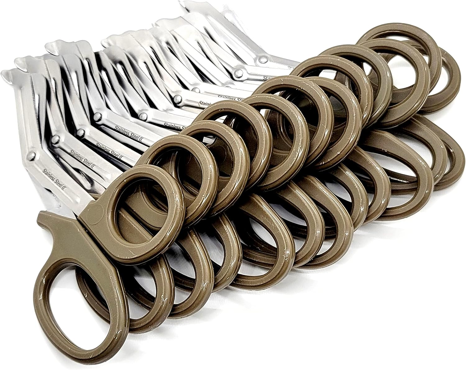 Set of 12 Trauma EMT Paramedic Shears – 7.25" Premium Stainless Steel Scissors for Nurses, Doctors, Firefighters & First Responders