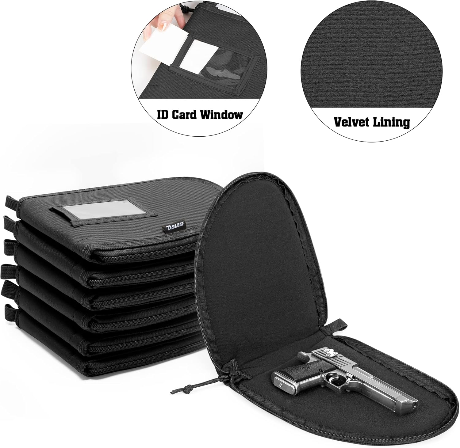 Tactical Pistol Backpack with 6 Pistol Cases, Gun Range Backpack with 10x Magazine Slots for Shooting and Hunting