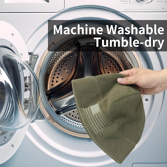 American Flag Fleece Watch Cap – USA Military Tactical Beanie, Multi-Season Warm Winter Hat for Men & Women