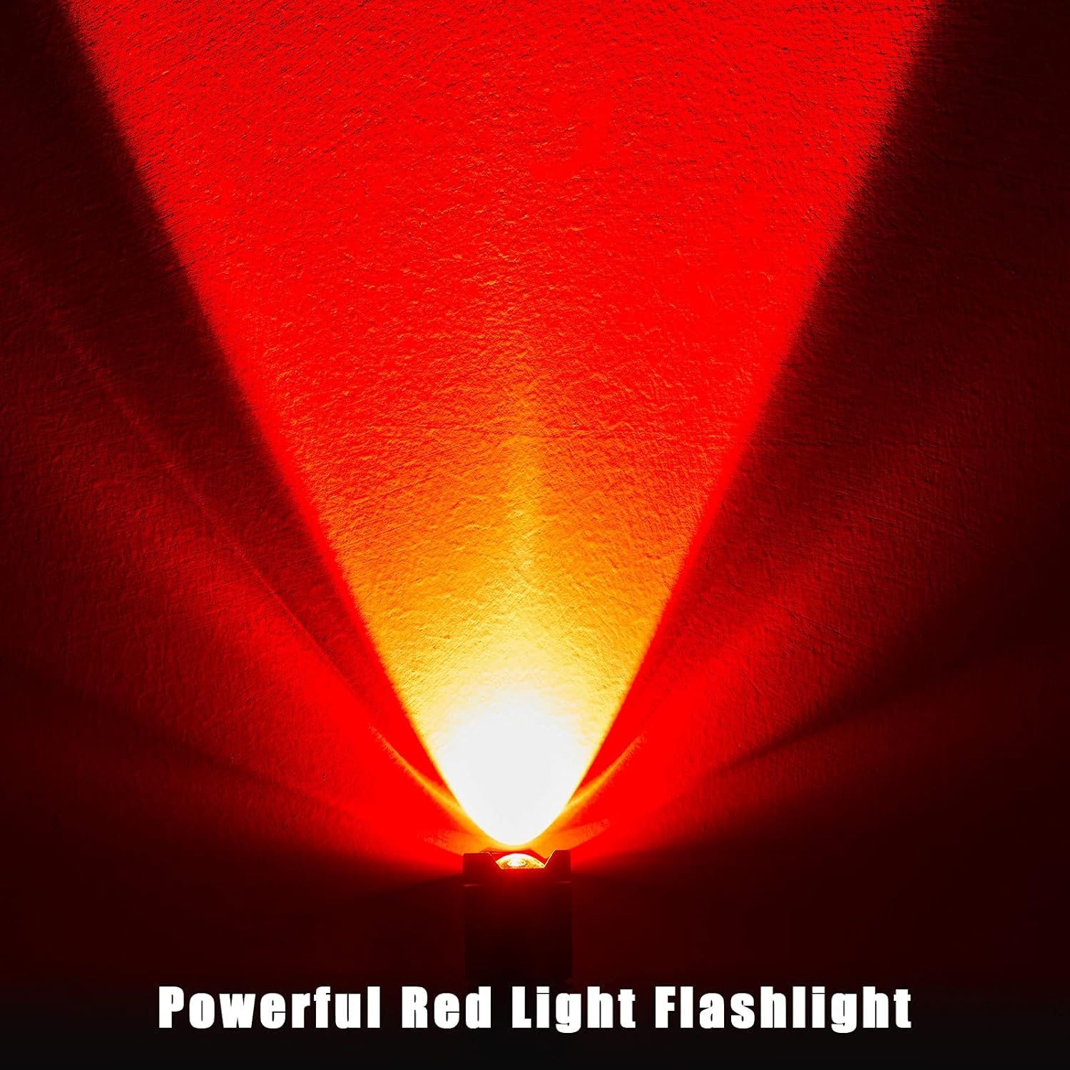 Red Light Flashlight 4 Pack – Zoomable LED, Single Mode, Night Vision Safe | Astronomy, Hunting & Survival