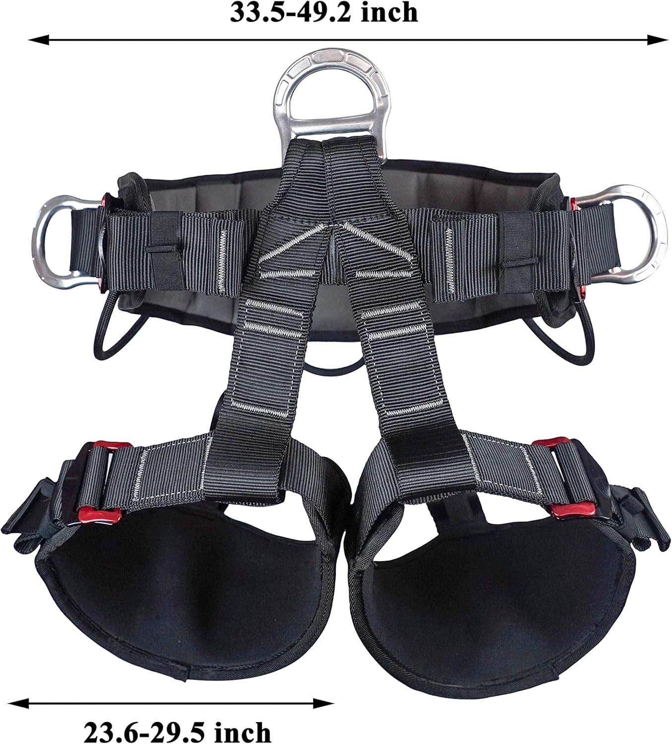 Tree Climbing Harness – CE Certified Half Body Safety Harness | Rock Climbing, Rappelling & Rescue