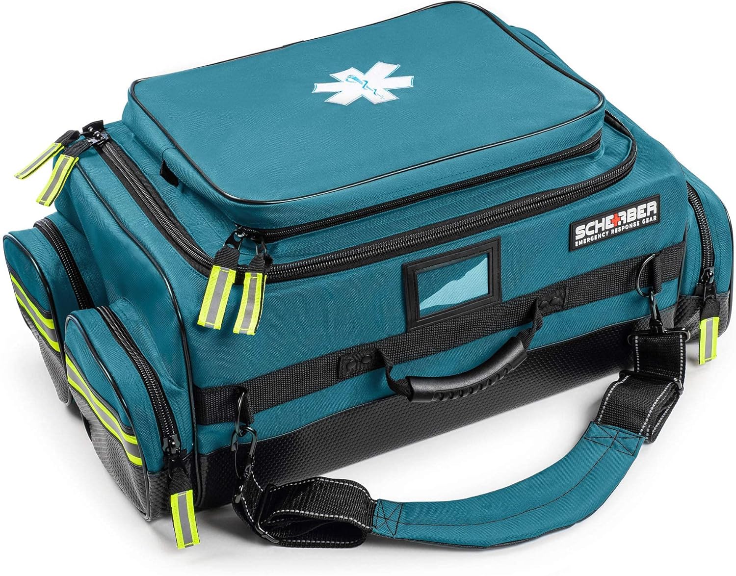 Fully-Stocked Premium First Responder Bag, HSA/FSA Approved, Large Pro EMT/EMS Trauma, Bleeding & Oxygen Medical Kit, CAT Tourniquet, HyFin Chest Seal & 250+ First Aid Supplies