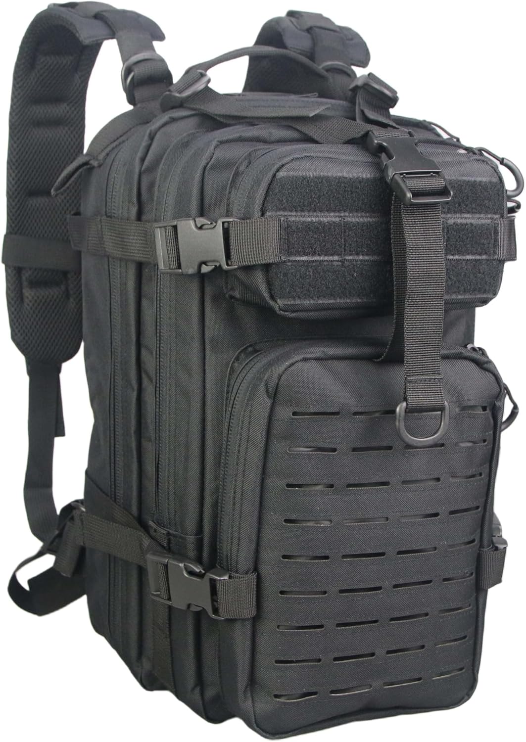 Stealth Black EMS Trauma First Aid Backpack with Fully Stocked Bleeding Control Kit – Professional EMT Responder Medical Bag