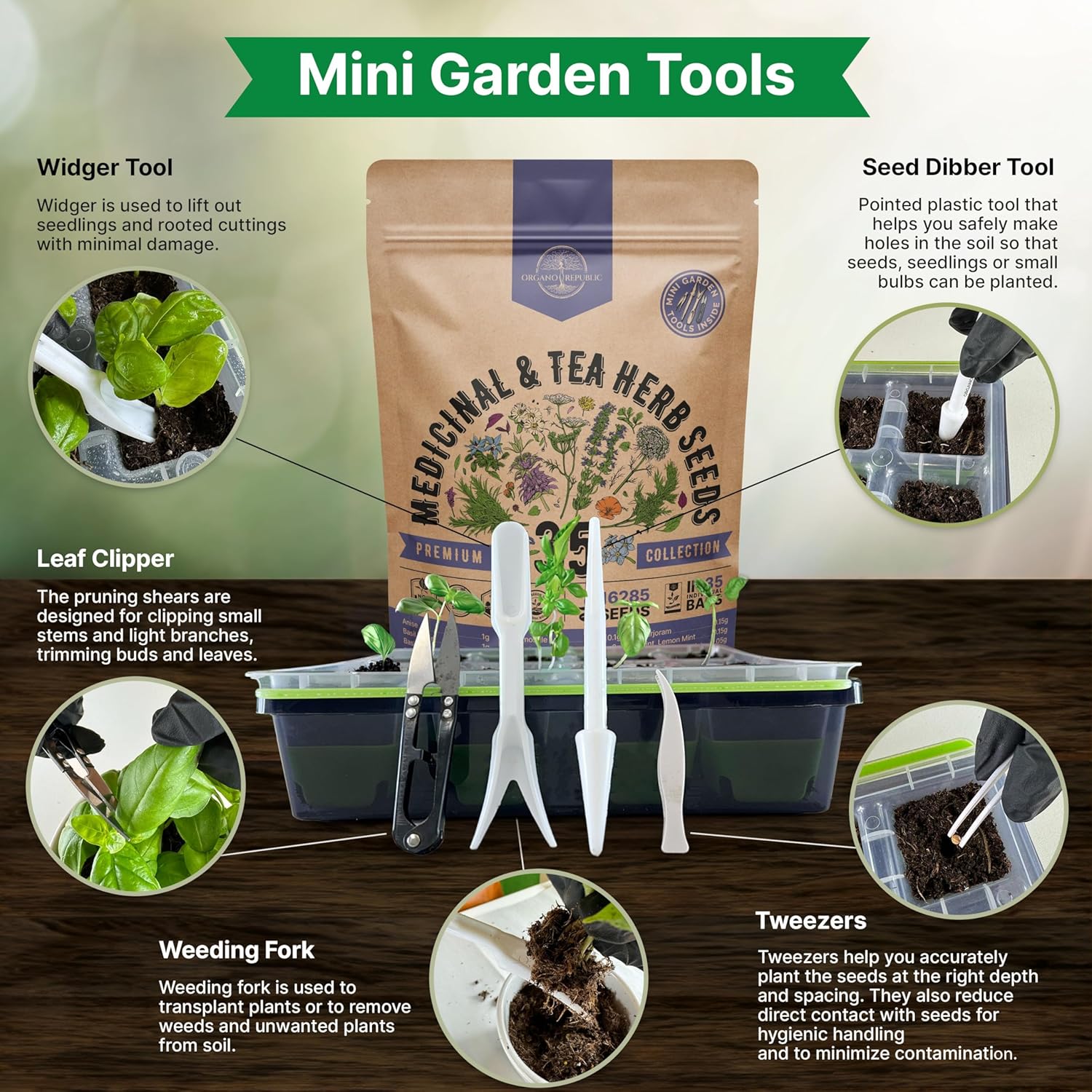 35 Medicinal & Tea Herb Seed Variety Pack – 16,335+ Non-GMO Heirloom Seeds for Indoor & Outdoor Gardening | Includes Anise, Bergamot, Borage, Cilantro, Chamomile, Dandelion, Rosemary & More