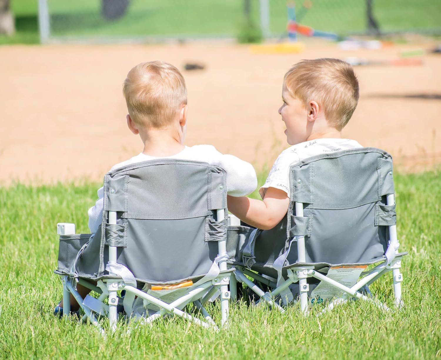 2-in-1 Portable Travel Booster Seat & Activity Chair, Bonus Kit Includes, Oversized Removable Tray with Cup Holder, Gray