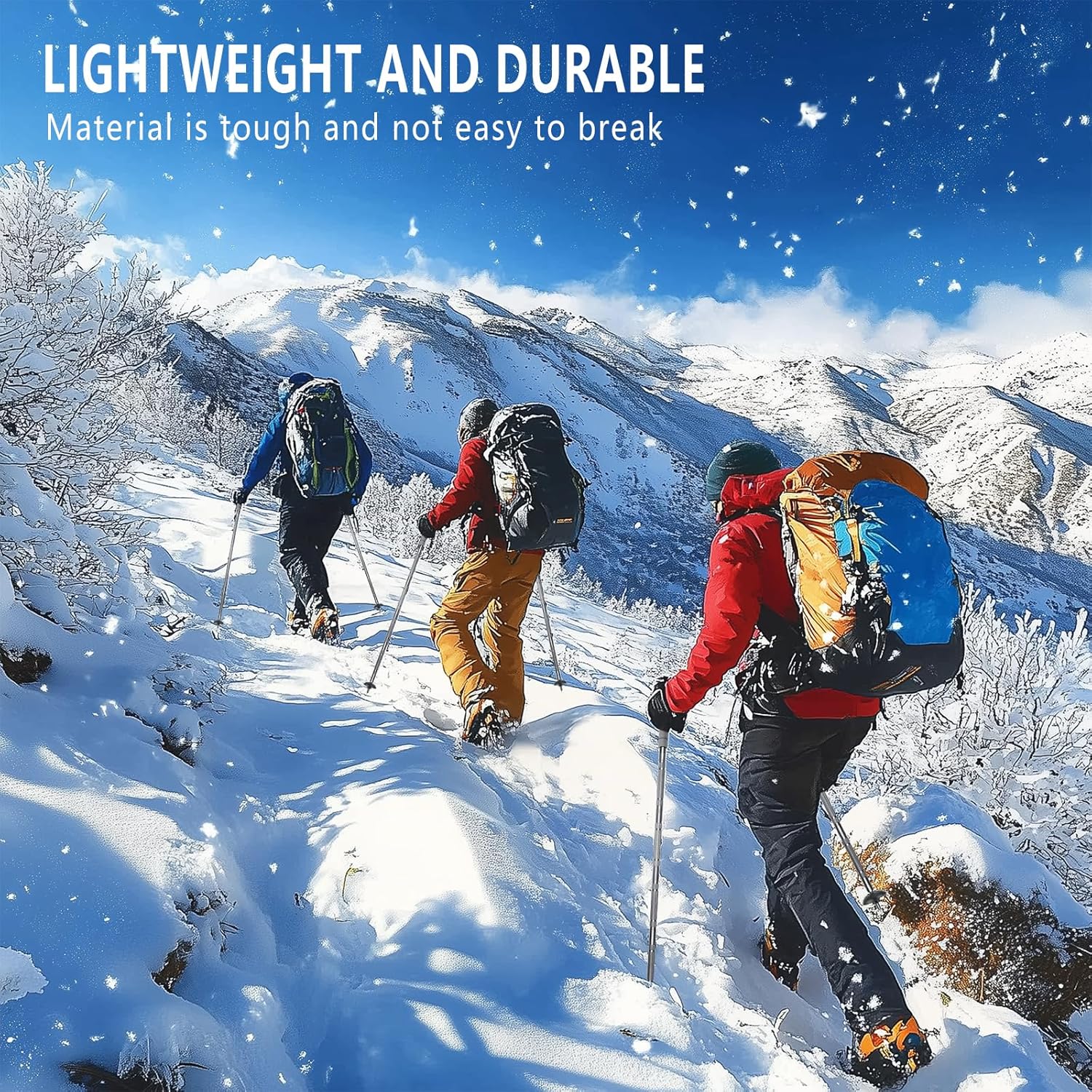 Lightweight Tactical Hiking Pole – Adjustable & Detachable Walking Stick for Men & Women – Collapsible Trekking Pole for Camping, Backpacking, or Outdoor Survival