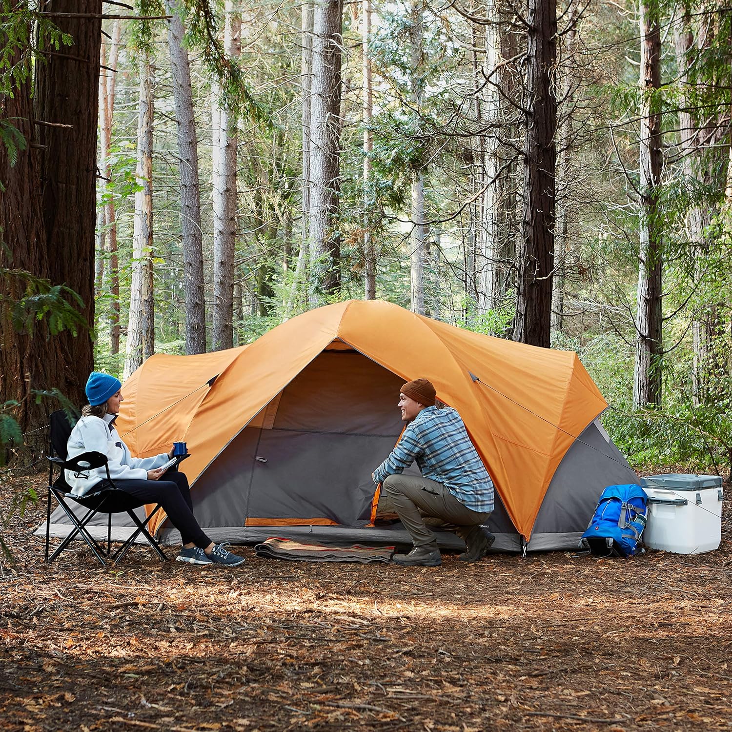 8 Person Camping Tent – Large Family Dome Tent with Rainfly | 3 Season, Waterproof, Easy Setup