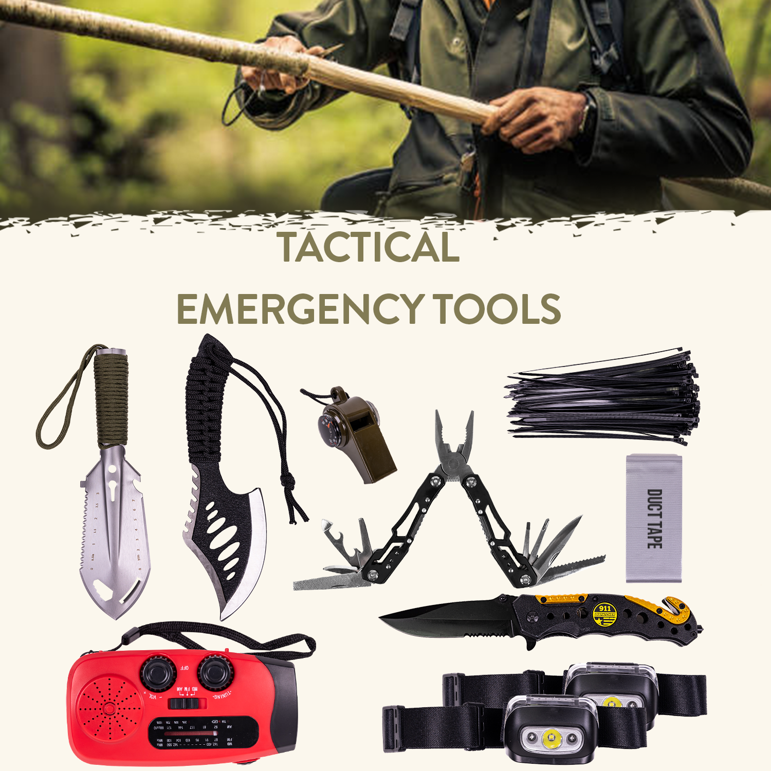 Complete 72 Hour Fully Loaded Bug Out Bag - Emergency Survival Kit - Get Home Bag - Go Bag Emergency Backpack