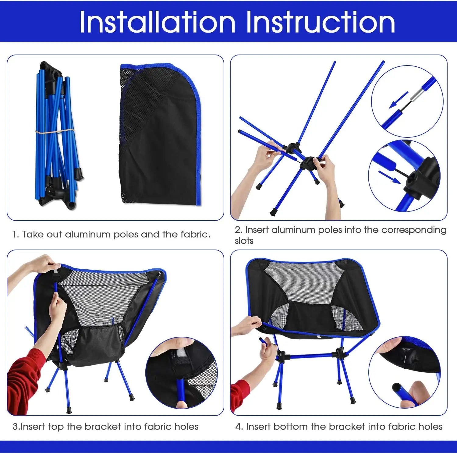 Ultra-Lightweight Portable Aluminum Folding Chair – Compact, Durable, and Ergonomic Camping Chair for Hiking, Backpacking, Travel & Outdoor Adventures (Supports 350 lbs)