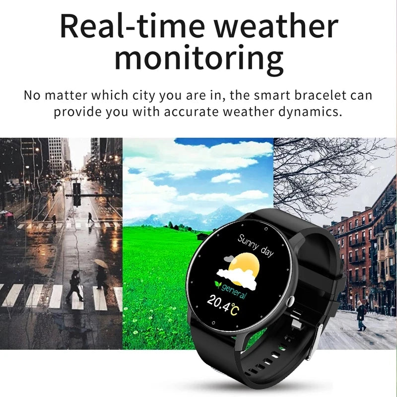Smart Fitness Watch for Women & Men – Waterproof Sports Smartwatch with Heart Rate Monitor, Compatible with Xiaomi, Android & iOS