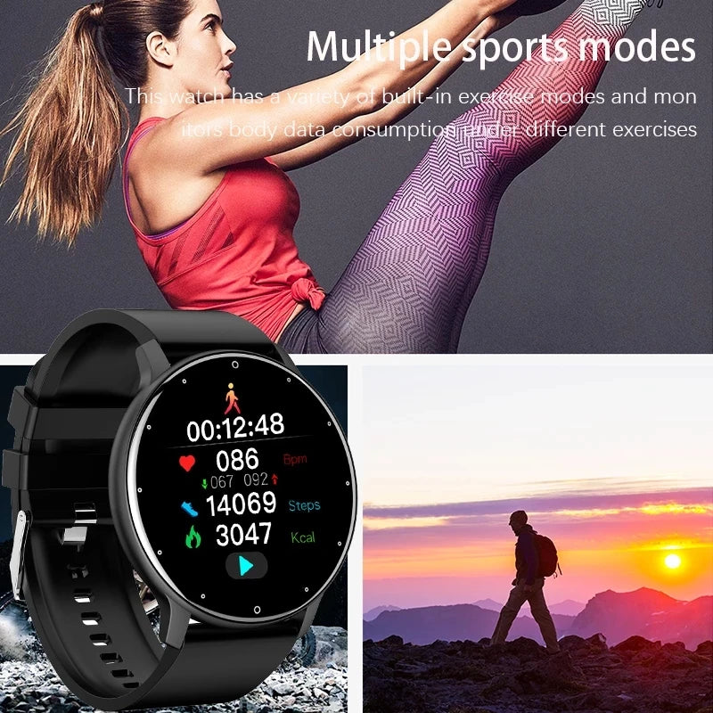 Smart Fitness Watch for Women & Men – Waterproof Sports Smartwatch with Heart Rate Monitor, Compatible with Xiaomi, Android & iOS