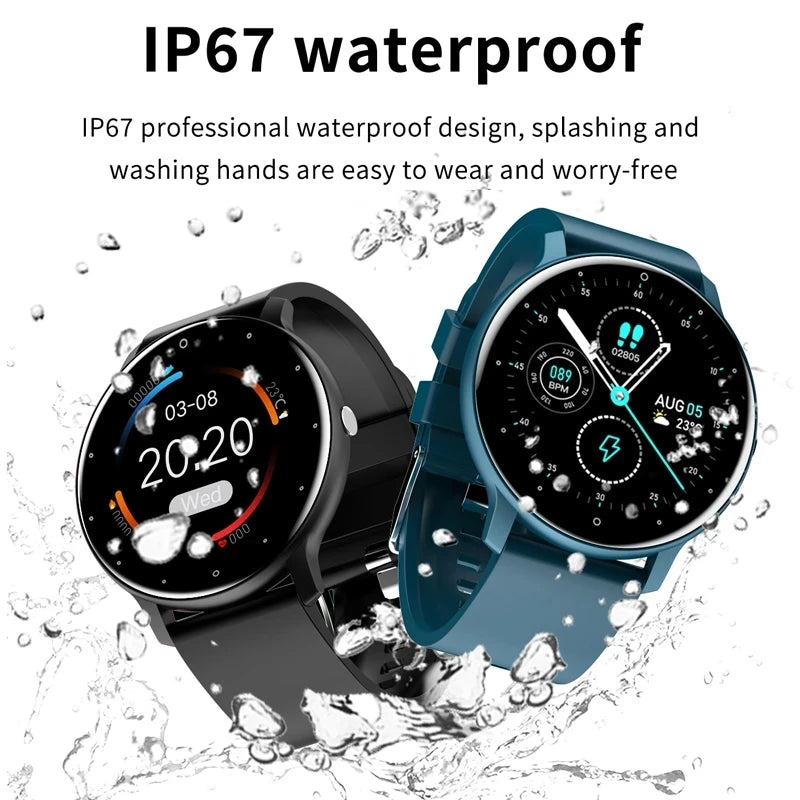Smart Fitness Watch for Women & Men – Waterproof Sports Smartwatch with Heart Rate Monitor, Compatible with Xiaomi, Android & iOS