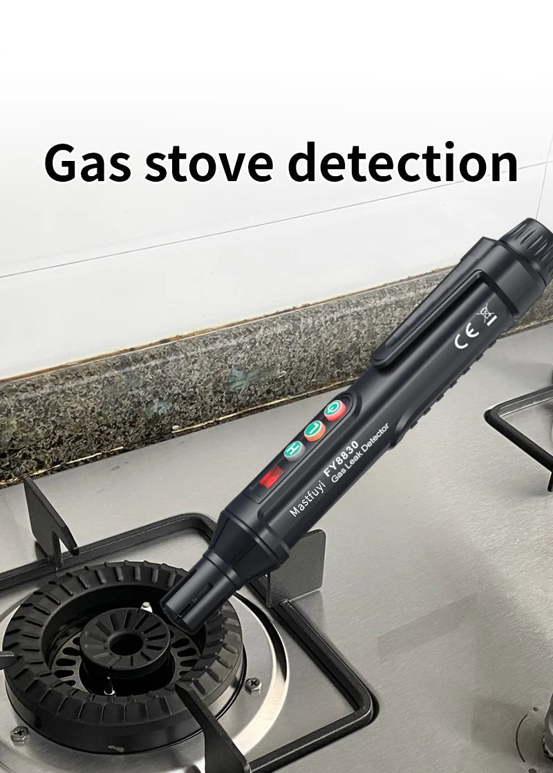 Portable Combustible Gas Leak Detector – Natural Gas Sniffer with Audible & Visual Alarm for Propane, Methane, LPG & More