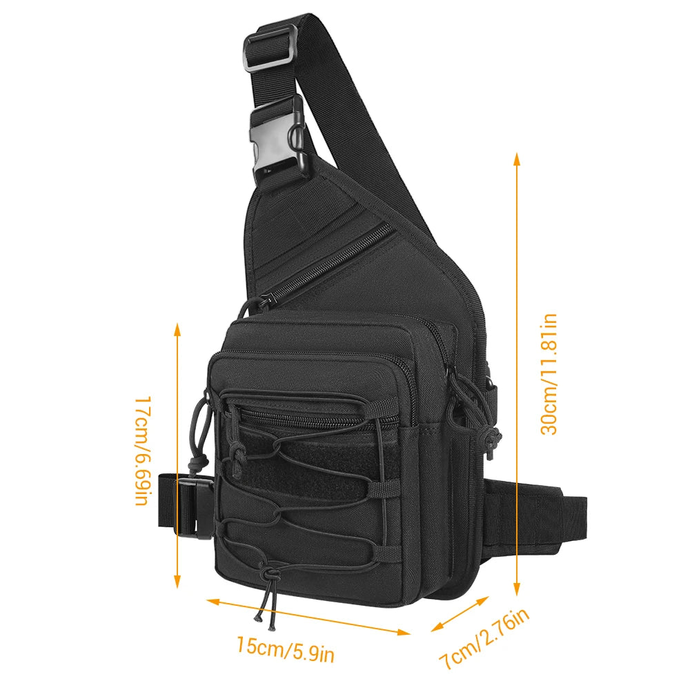 Tactical Gun Bag Concealed Gun Shoulder Bag Chest Bag Crossbody Bag for Pistol Handgun Airsoft Hunting Bag Backpack