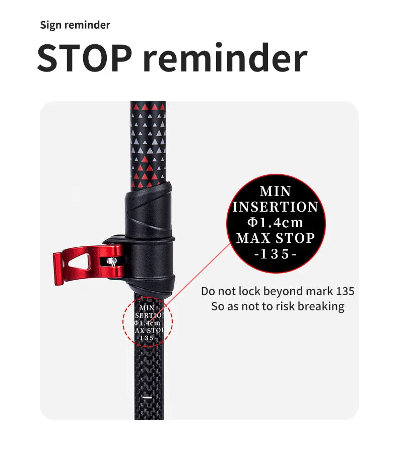 Lightweight Carbon Fiber Trekking Poles – 2PCS Collapsible Telescopic Hiking Sticks for Walking, Climbing & Backpacking