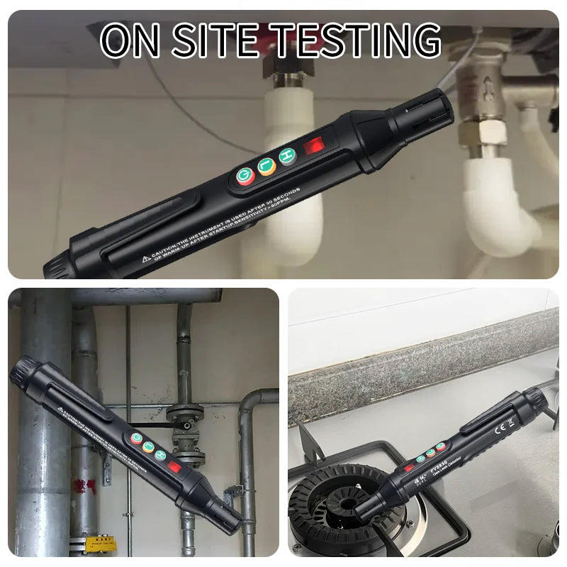 Portable Combustible Gas Leak Detector – Natural Gas Sniffer with Audible & Visual Alarm for Propane, Methane, LPG & More