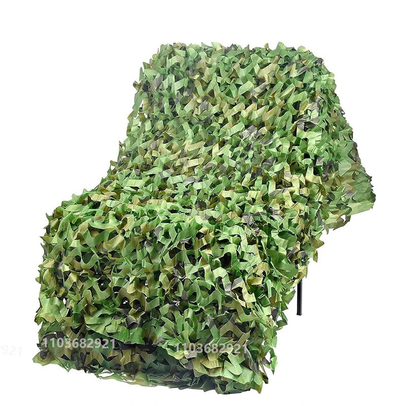 Military Camouflage Net – Hunting, Tactical, Garden, Gazebo, Car Awning | Available in White, Green, Black, Jungle, and Desert Colors