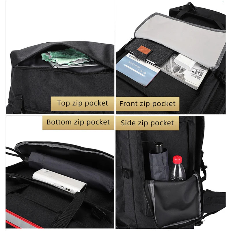 130L Large Hiking Camping Backpack – Tactical MOLLE Travel Rucksack for Men | Waterproof Trekking Outdoor Sports Pack