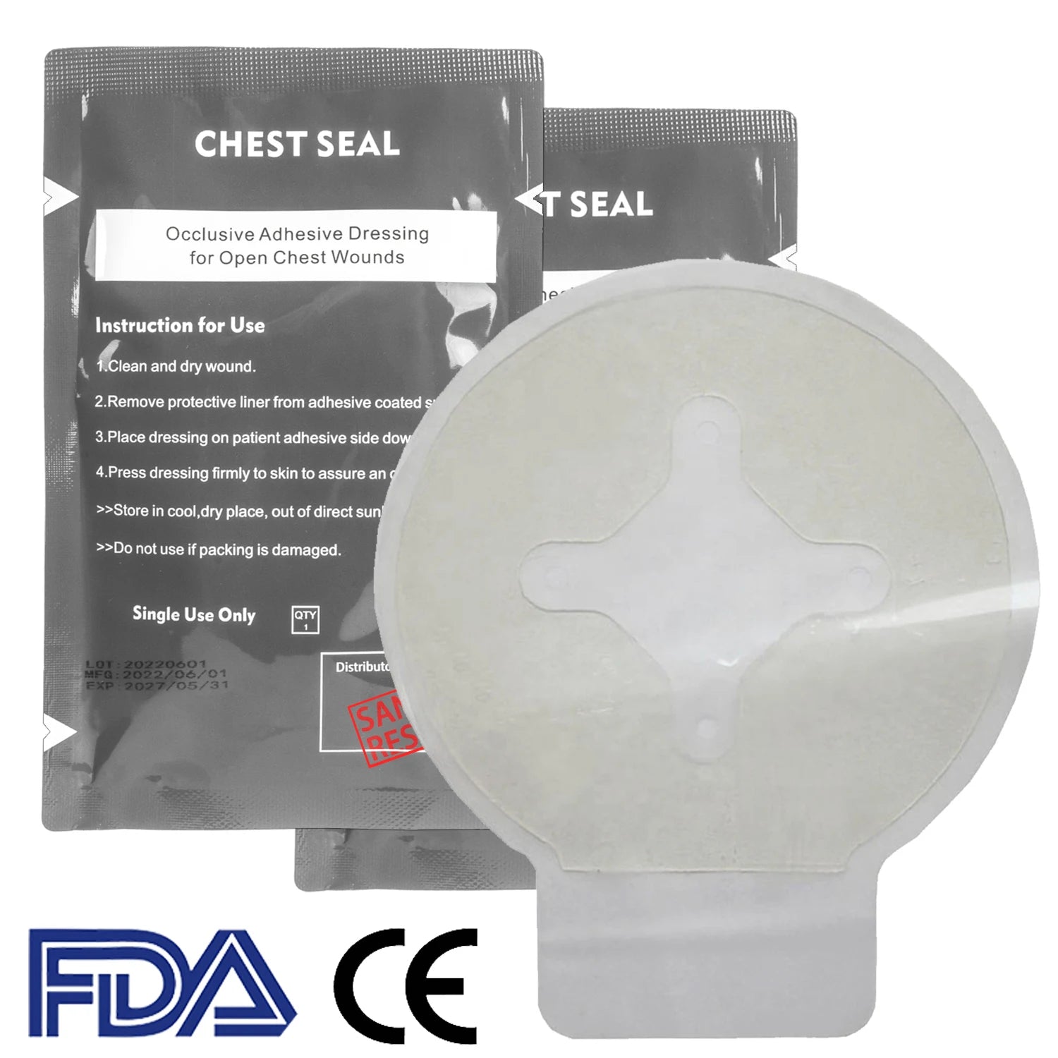 Emergency Vented Chest Seal