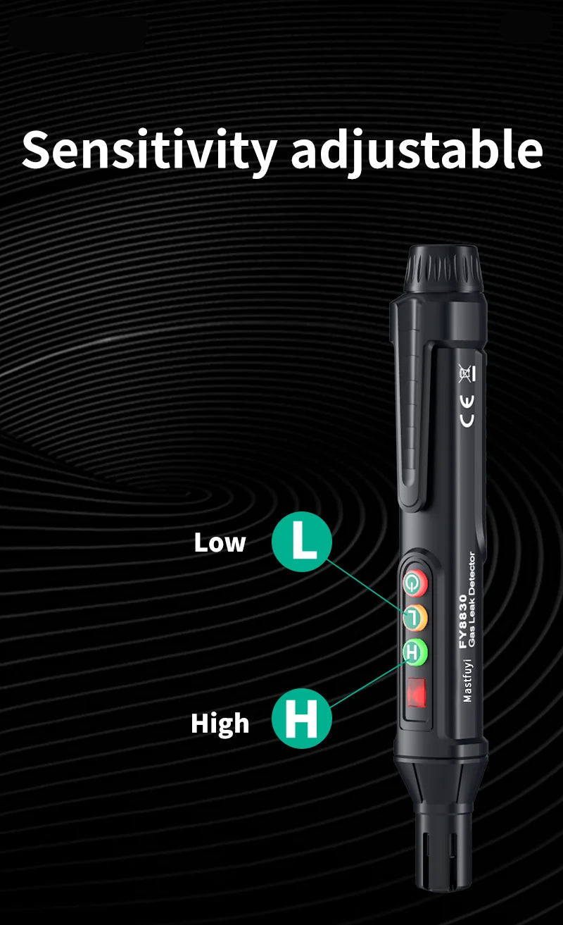 Portable Combustible Gas Leak Detector – Natural Gas Sniffer with Audible & Visual Alarm for Propane, Methane, LPG & More