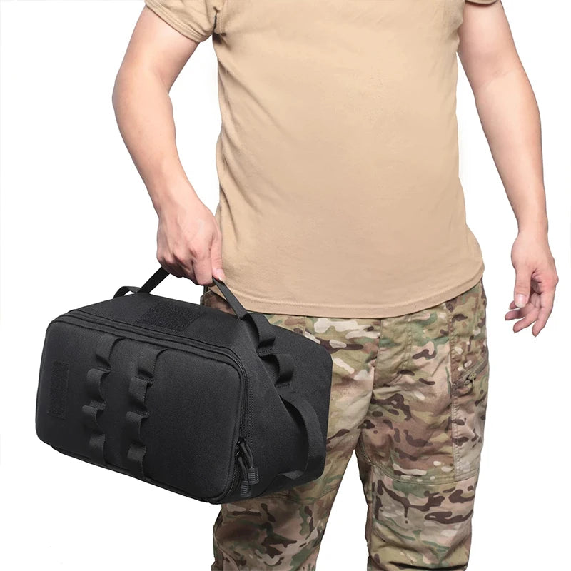 Large Capacity Outdoor Camping Gas Tank Storage Bag – Durable Ground Nail Tool Bag for Gas Canister, Picnic Cookware, and Camping Utensils Kit