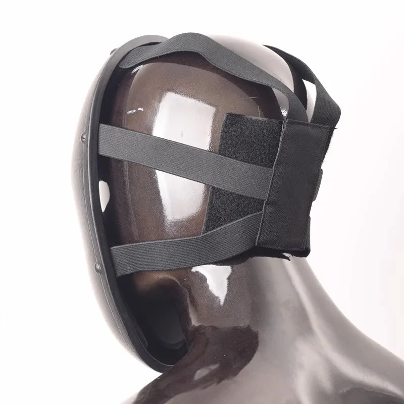 USA Tactical Bulletproof Full-Face Mask - NIJ Level IIIA Aramid Body Armor with Ballistic Visor Shield
