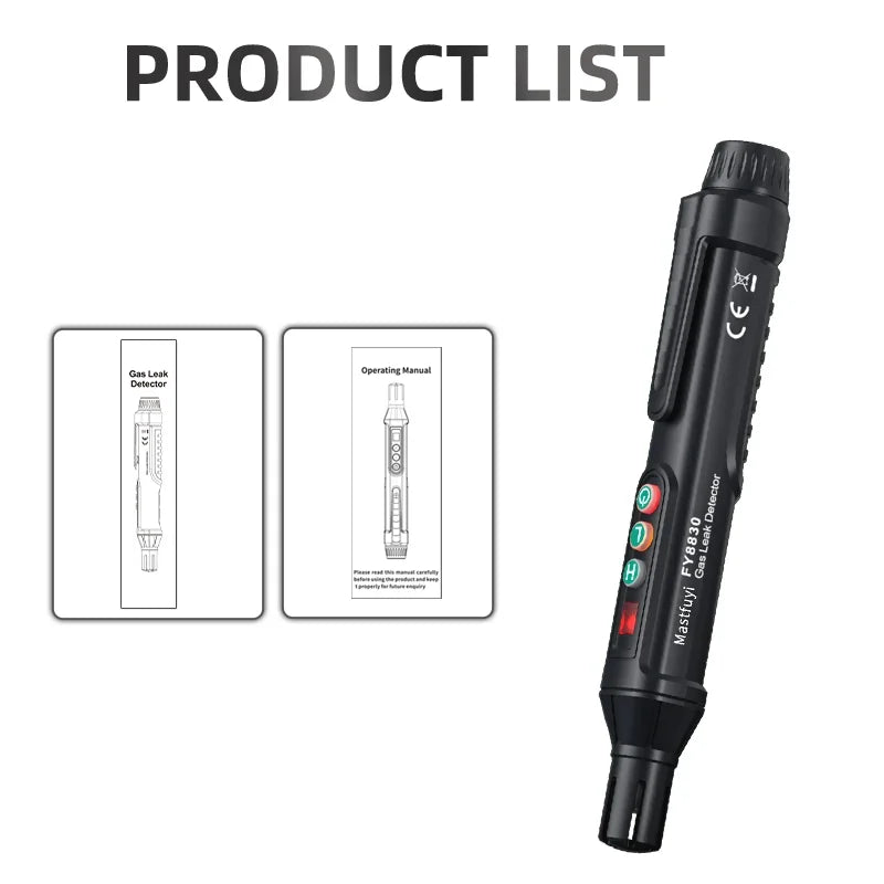Portable Combustible Gas Leak Detector – Natural Gas Sniffer with Audible & Visual Alarm for Propane, Methane, LPG & More