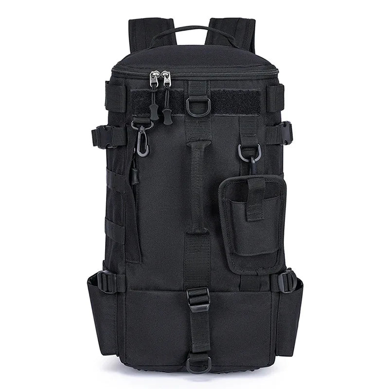 Multifunctional Fishing Tackle Backpack with Rod Holders – Heavy-Duty Molle Storage Bag for Fishing Gear, Camping, Hiking & Outdoor Sports
