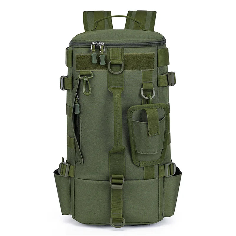 Multifunctional Fishing Tackle Backpack with Rod Holders – Heavy-Duty Molle Storage Bag for Fishing Gear, Camping, Hiking & Outdoor Sports
