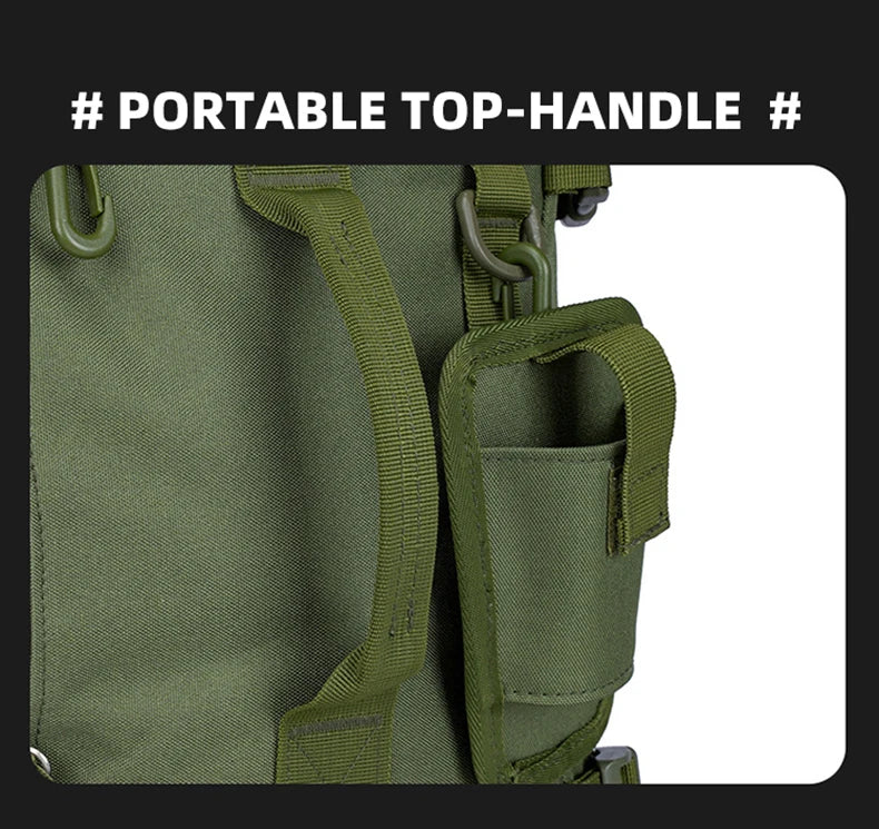 Multifunctional Fishing Tackle Backpack with Rod Holders – Heavy-Duty Molle Storage Bag for Fishing Gear, Camping, Hiking & Outdoor Sports