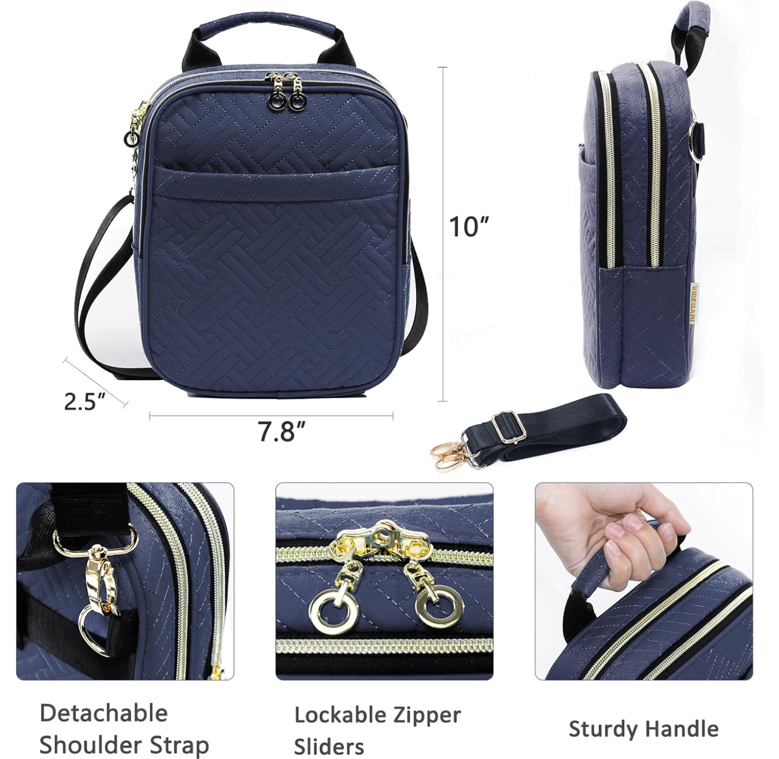 Women’s Soft Pistol Case – CCW Crossbody Gun Bag, Concealed Carry Pouch, Small Tactical Range Bag for Handguns