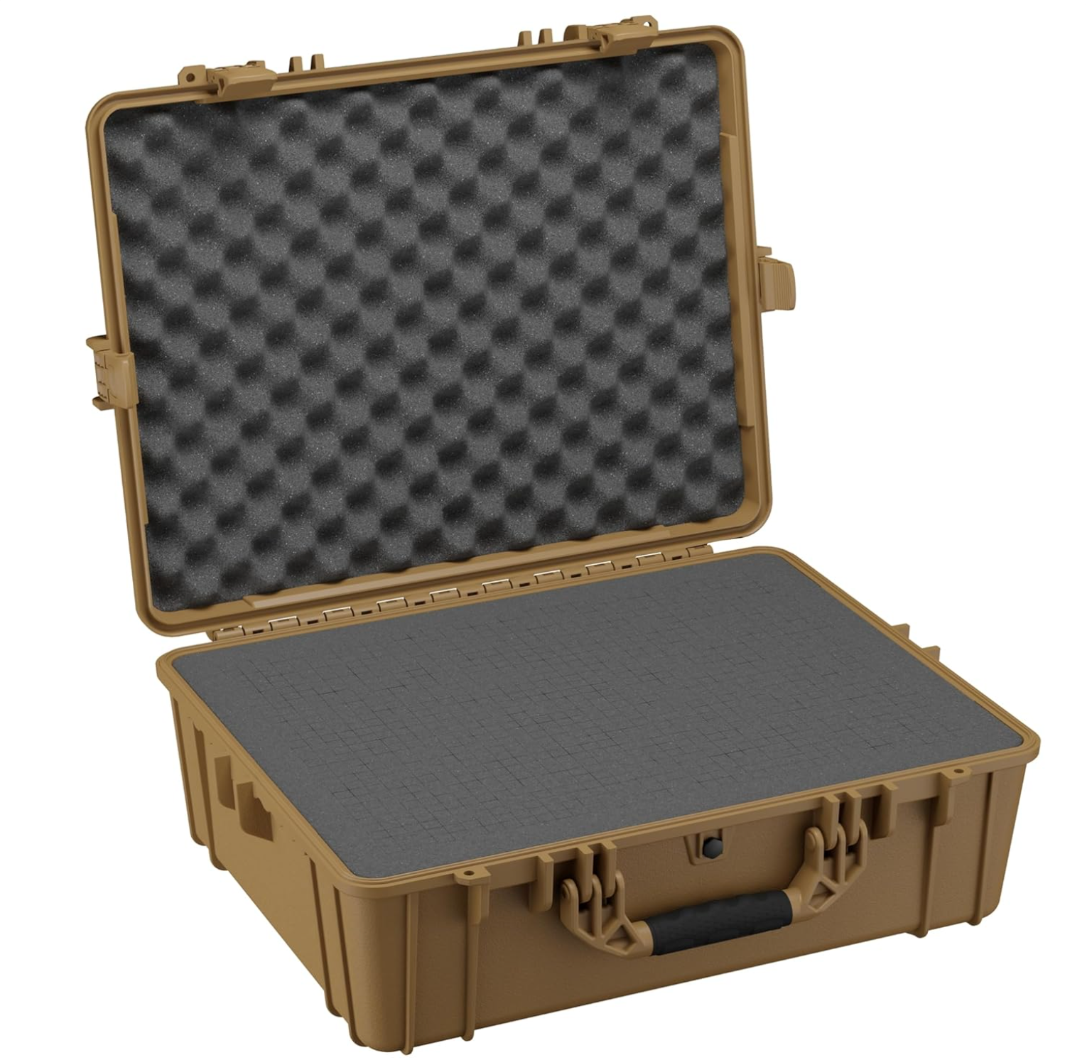 25" Large Waterproof Hard Case with Foam, Portable Protective Storage Box for Travel, Hunting, Military, Tactical, Made in USA, 839, 24.50"x 19.46"x8.41"