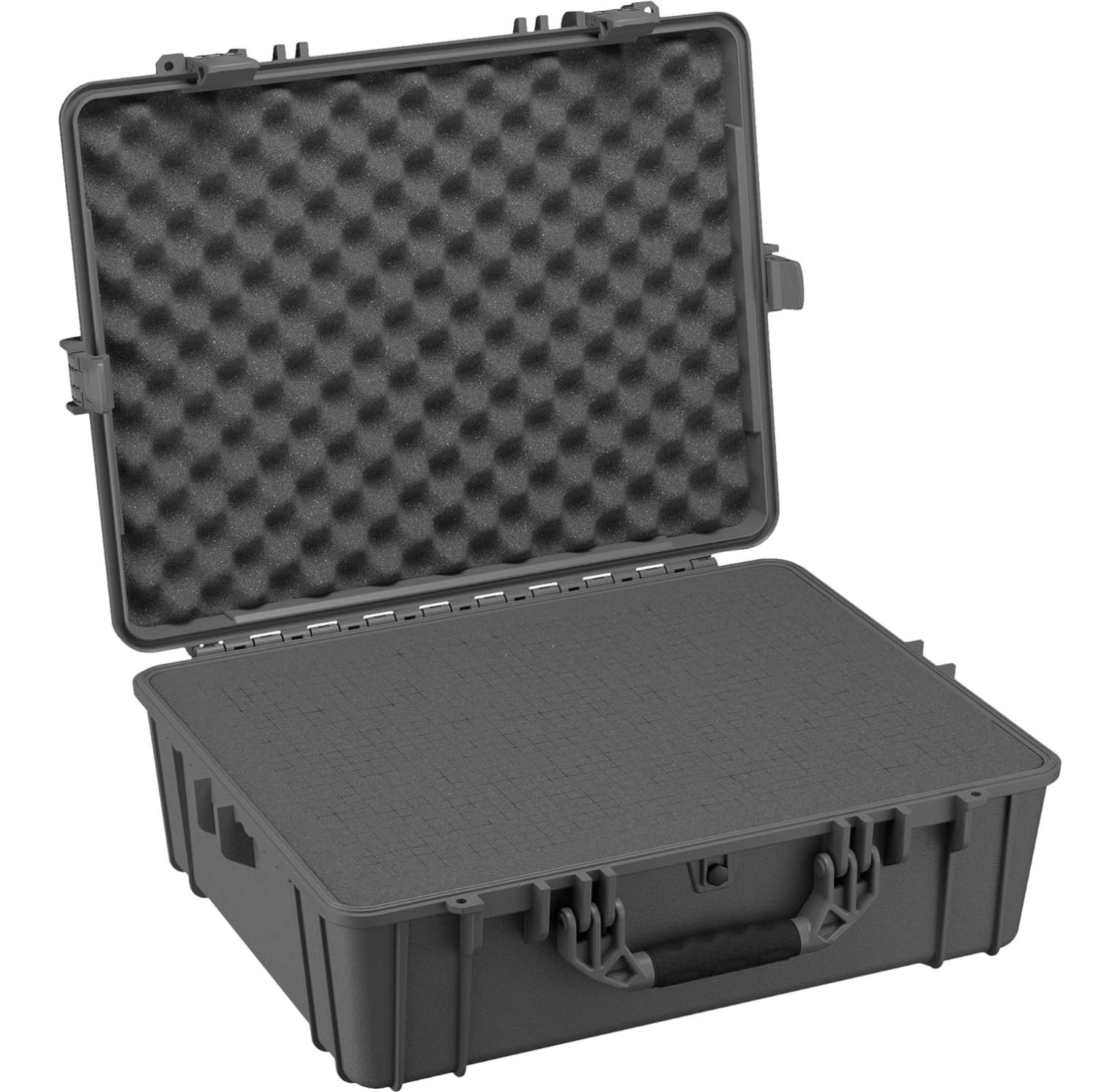 25" Large Waterproof Hard Case with Foam, Portable Protective Storage Box for Travel, Hunting, Military, Tactical, Made in USA, 839, 24.50"x 19.46"x8.41"