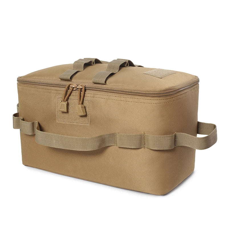 Large Capacity Outdoor Camping Gas Tank Storage Bag – Durable Ground Nail Tool Bag for Gas Canister, Picnic Cookware, and Camping Utensils Kit